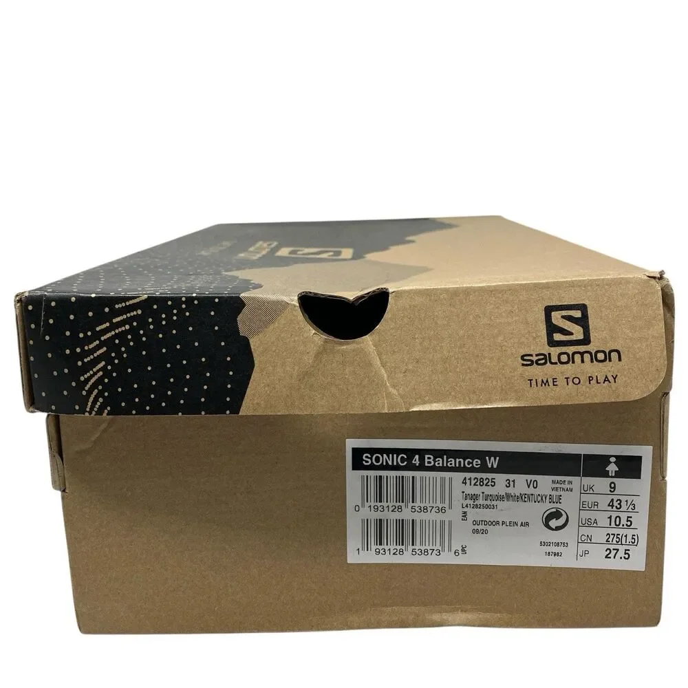 Salomon Running Shoes Womens 10.5 Blue Sonic 4 Ortholite Performance 412825